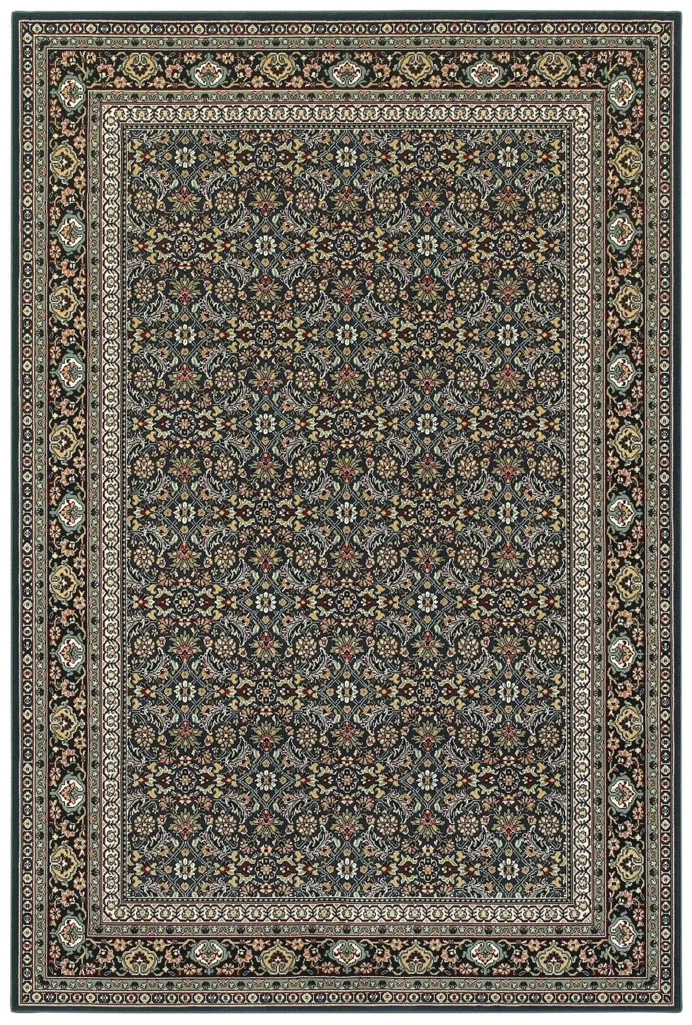 Kashan 180L Navy/ Multi Rug
