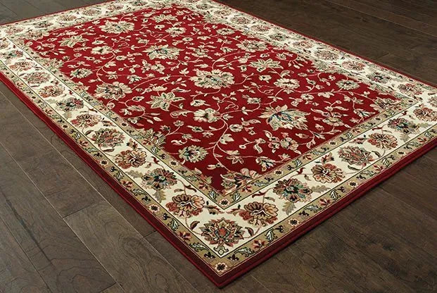 Kashan 4929R Red/ Ivory Rug