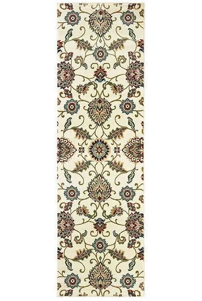 Kashan 9946W Ivory/ Multi Rug