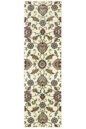 Kashan 9946W Ivory/ Multi Rug