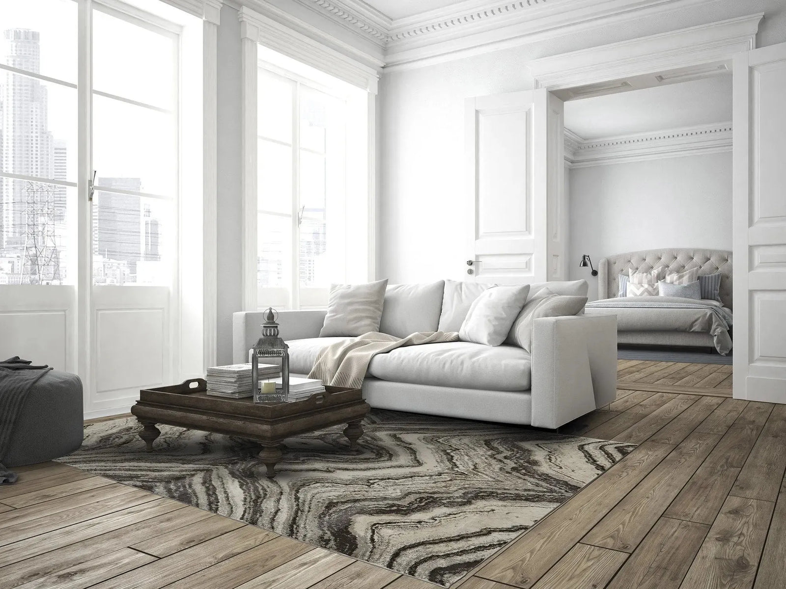 Katari 3381F Gray/Ivory Rug