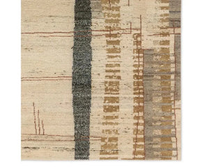 Kazben KAZ03 Taupe/Brown Rug