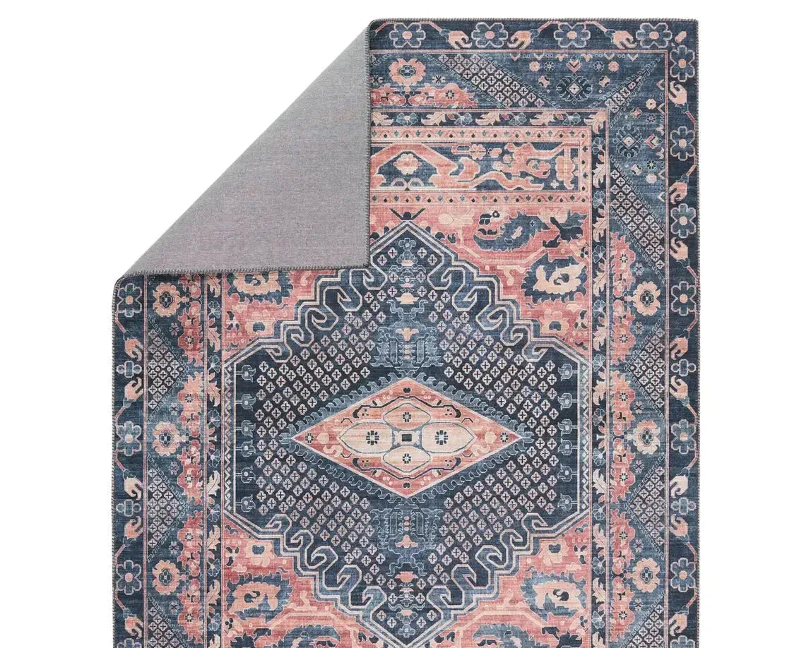 Keyara KNC02 Blue/Pink Rug