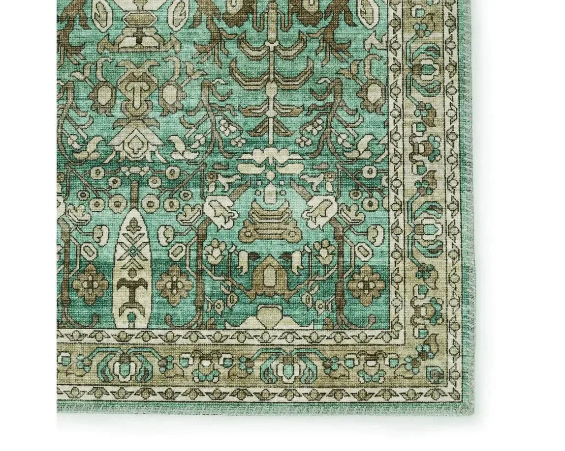Keyara KNC05 Green/Ivory Rug