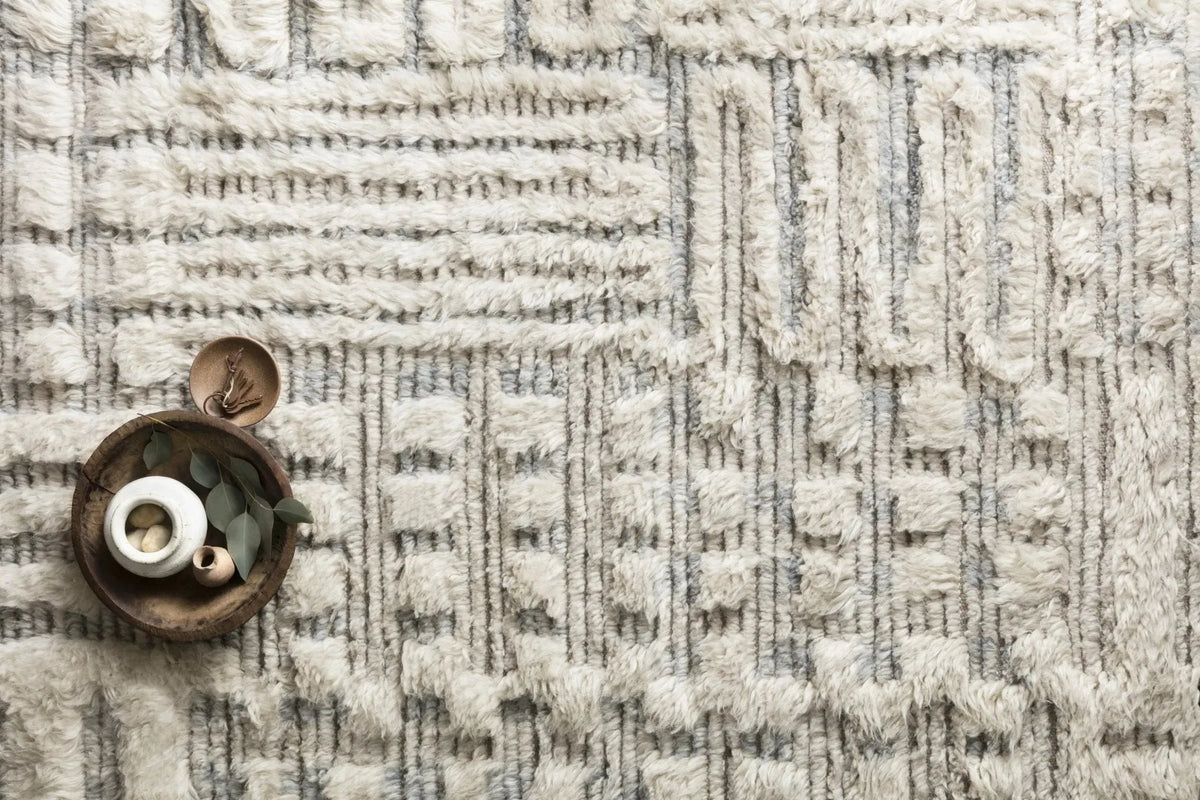 Khalid Kf-01 Ivory/Sky Rug
