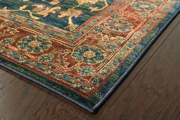 Kharma 836F Blue/ Red Rug