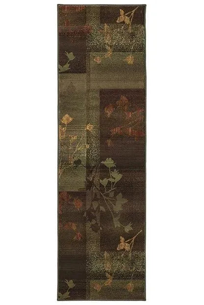 Kharma II 1048D Purple/ Green Rug
