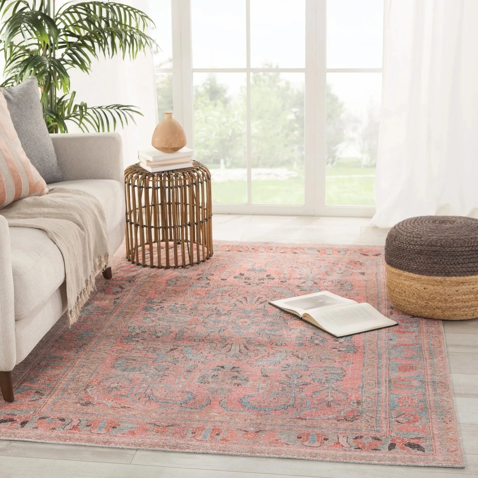 Kindred Knd07 Pippa Pink/Light Blue Rug