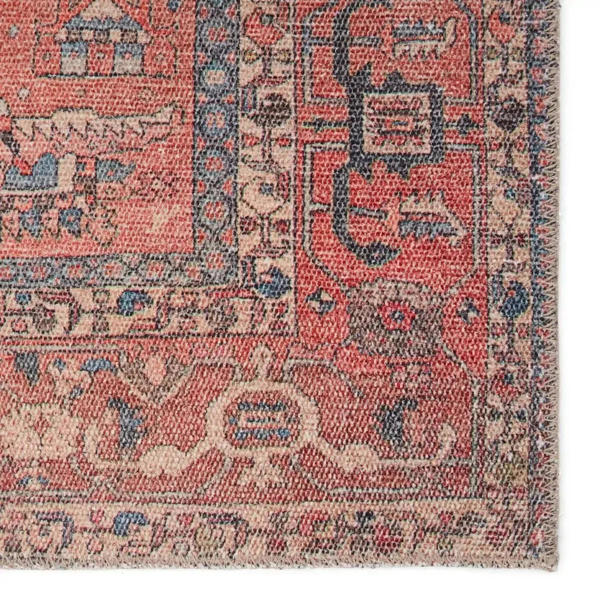 Kindred KND08 Red/Blue Rug