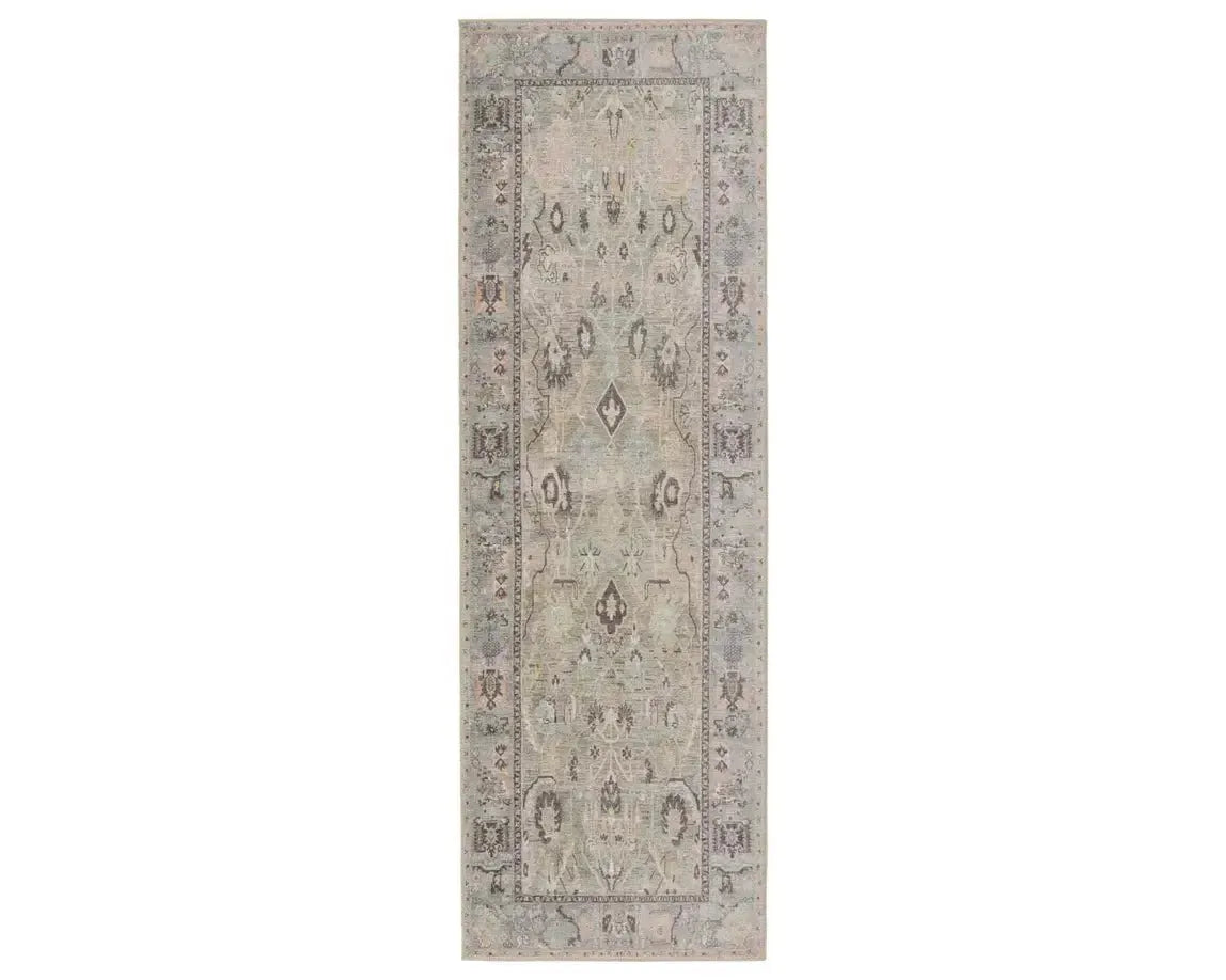 Kindred KND09 Earthy Tan/Green Rug