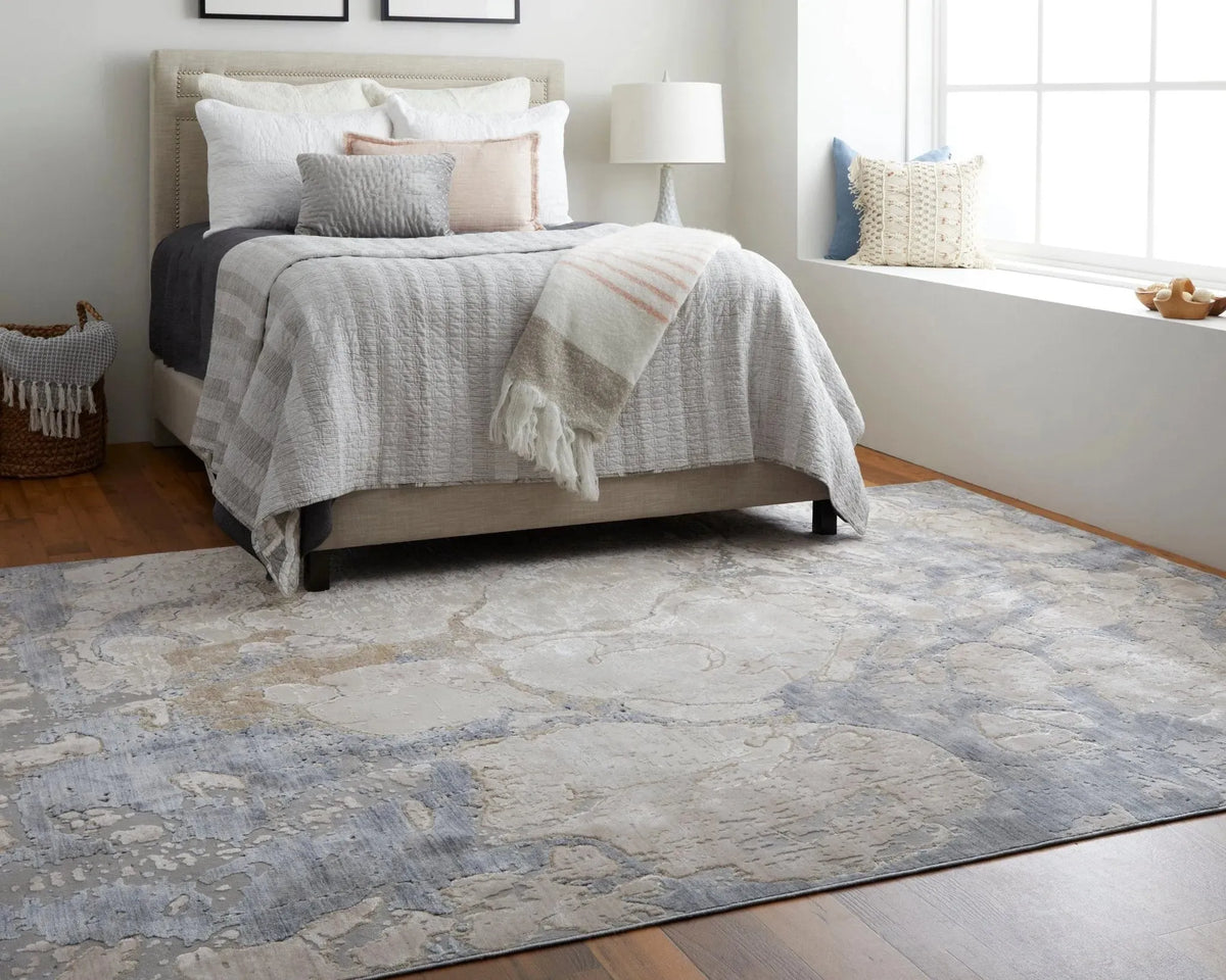 Laina LAI39G8F Tan/Blue Rug