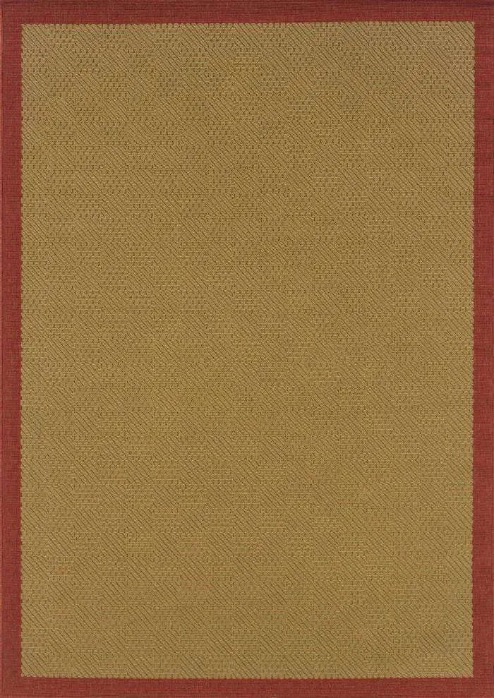 Lanai 525O Beige/ Red Rug