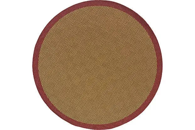 Lanai 525O Beige/ Red Rug