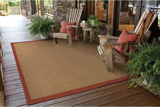 Lanai 525O Beige/ Red Rug