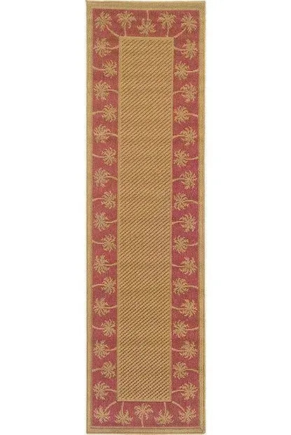 Lanai 606C Beige/ Red Rug