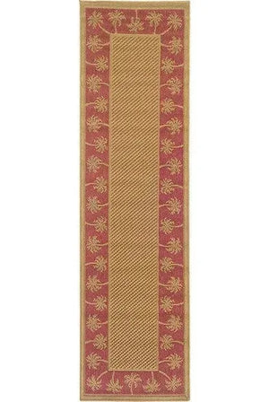 Lanai 606C Beige/ Red Rug
