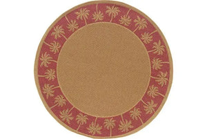 Lanai 606C Beige/ Red Rug