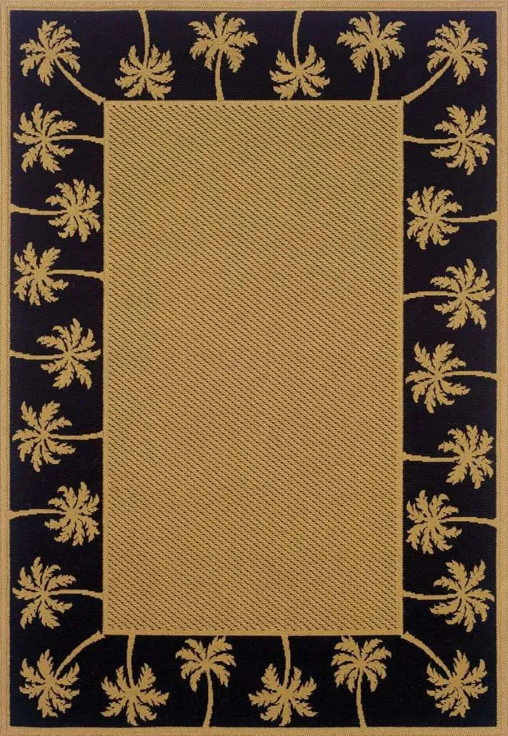 Lanai 606K Beige/ Black Rug