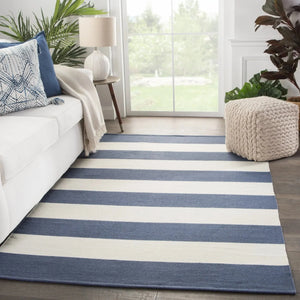 Lanai LAN07 Remora Dark Blue/Ivory Rug