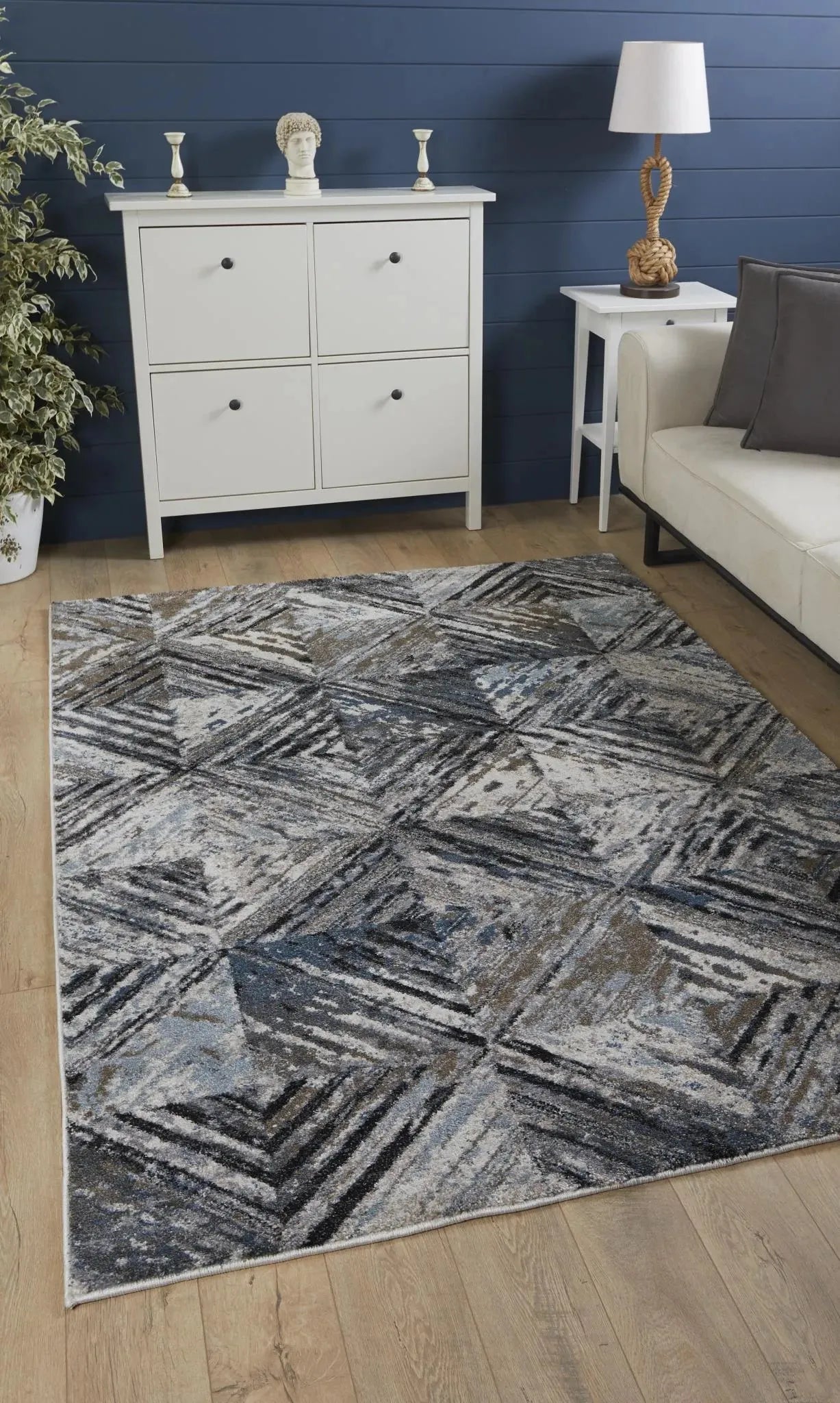 Landscapes 5911 Blue/Ivory Dimensions Rug
