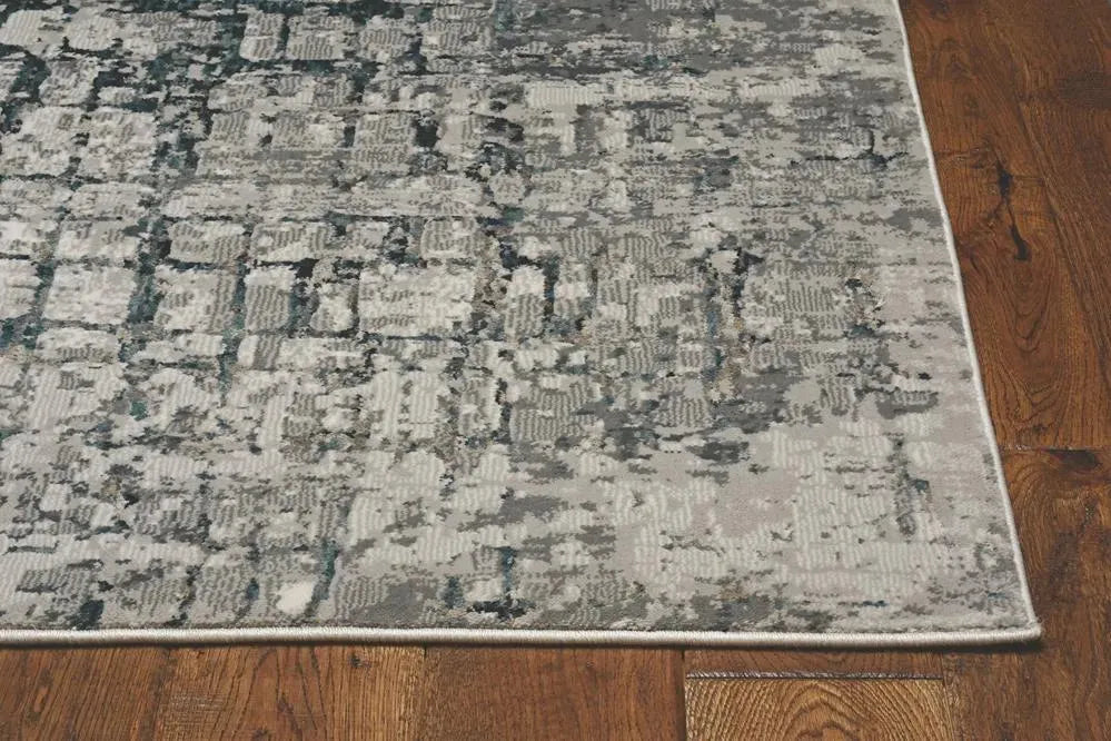 Lara 7251 Grey/Teal Highland Rug