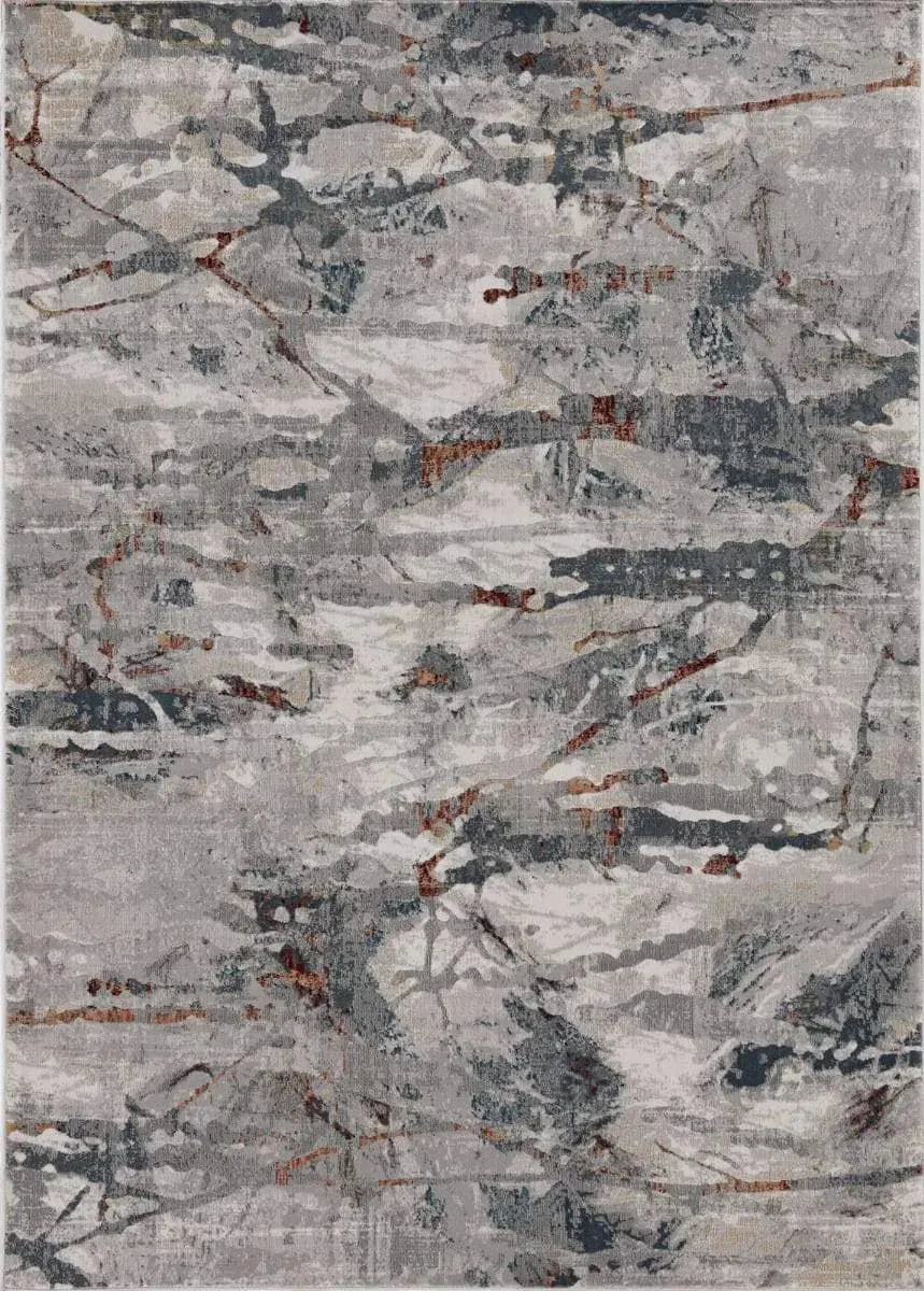 Lara 7254 Grey/Brick Whisper Rug
