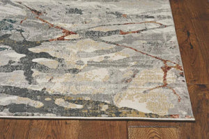 Lara 7254 Grey/Brick Whisper Rug