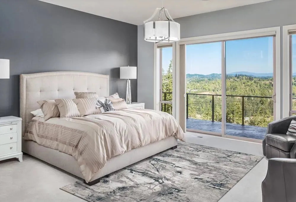 Lara 7255 Grey/Teal Whisper Rug