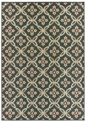 Latitude 1904K Grey Orange Rug