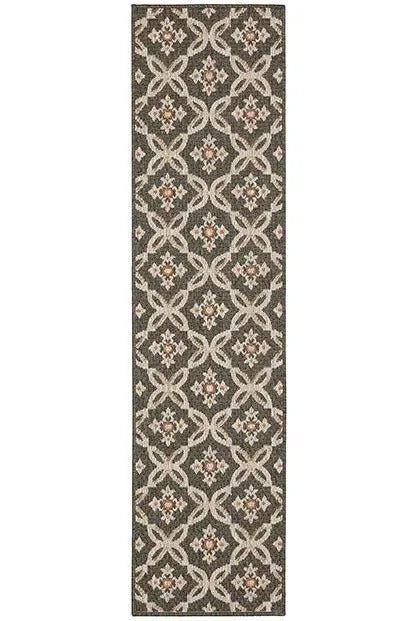 Latitude 1904K Grey Orange Rug