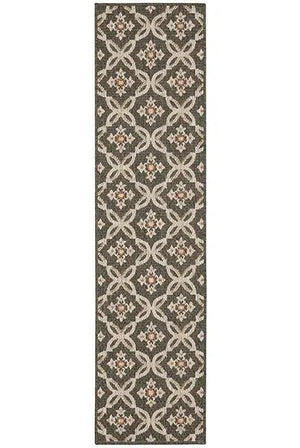 Latitude 1904K Grey Orange Rug