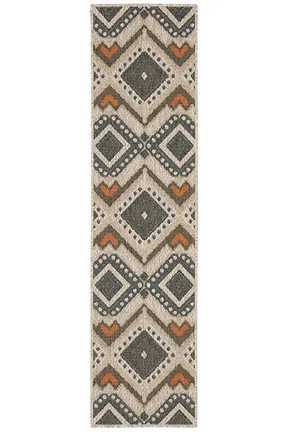 Latitude 2X Grey Orange Rug