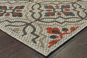 Latitude 709Y Grey Orange Rug