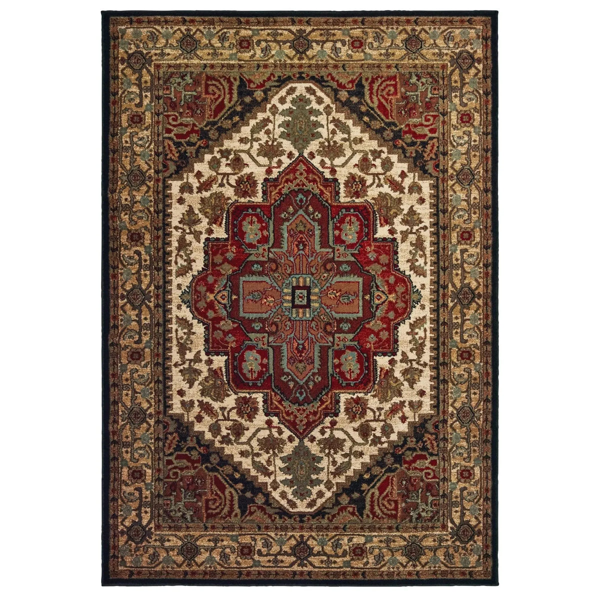 Laurel 5100C Black/Multi Rug