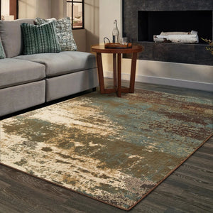 Laurel 6365G Brown/Blue Rug