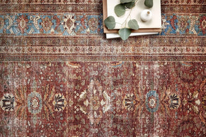 Layla LAY-01 Brick/Blue Rug