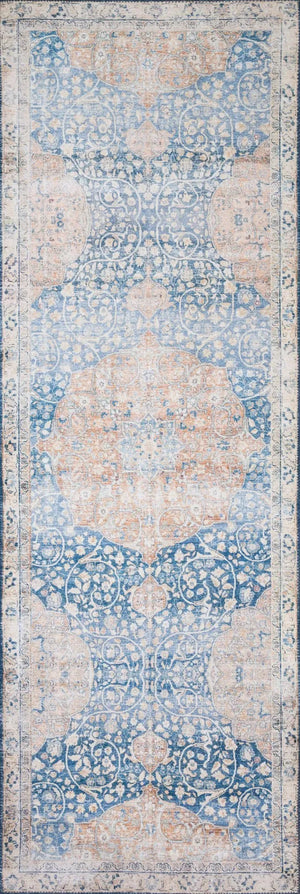 Layla LAY-07 Blue/Tangerine Rug