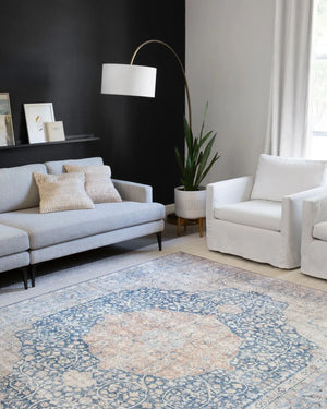 Layla LAY-07 Blue/Tangerine Rug