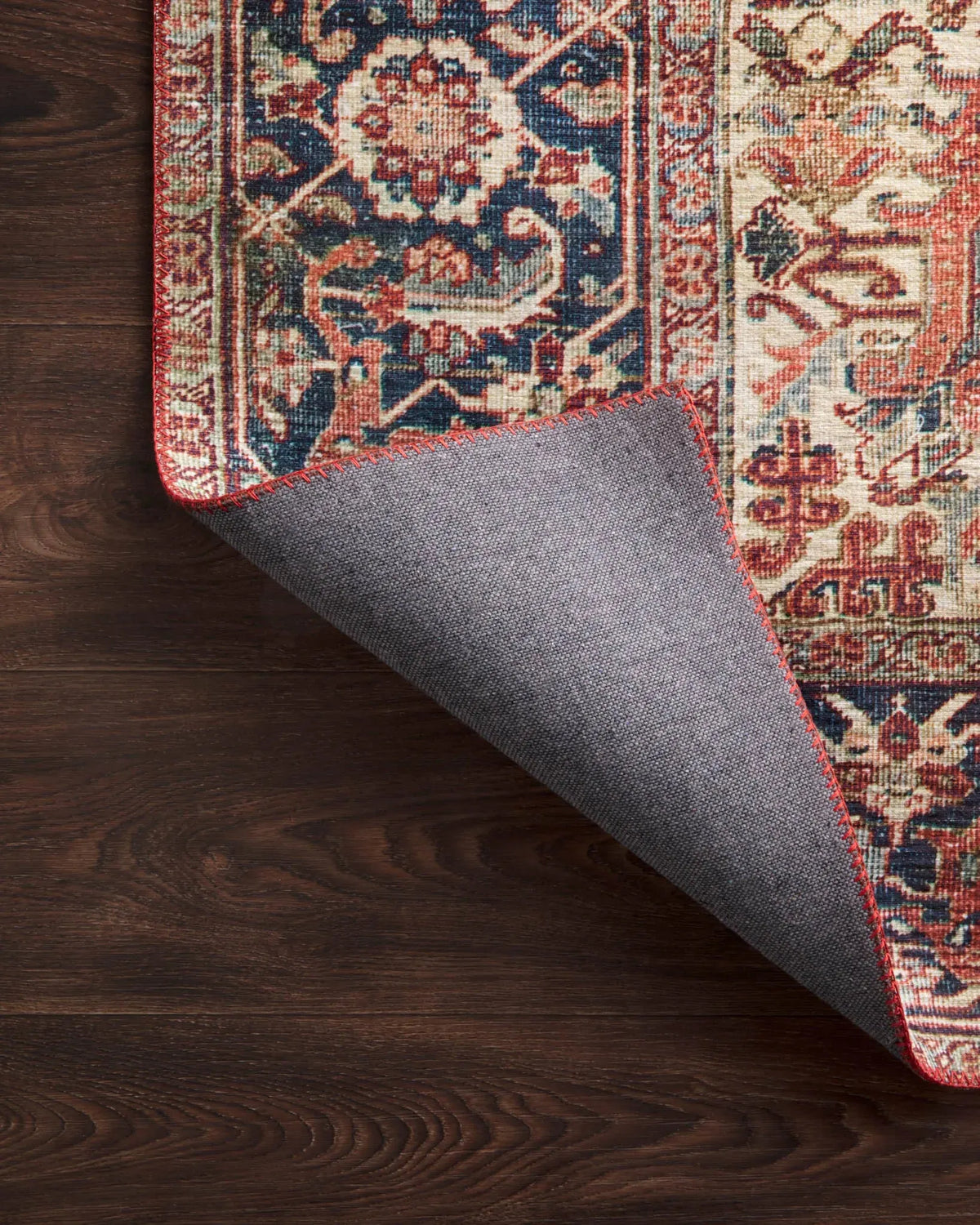 Layla LAY-08 Red/Navy Rug