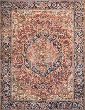 Layla LAY-08 Red/Navy Rug