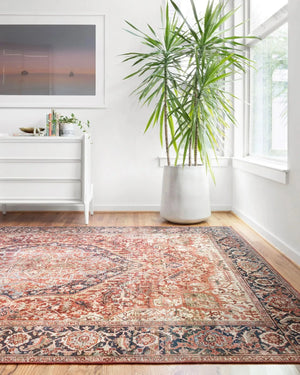 Layla LAY-08 Red/Navy Rug