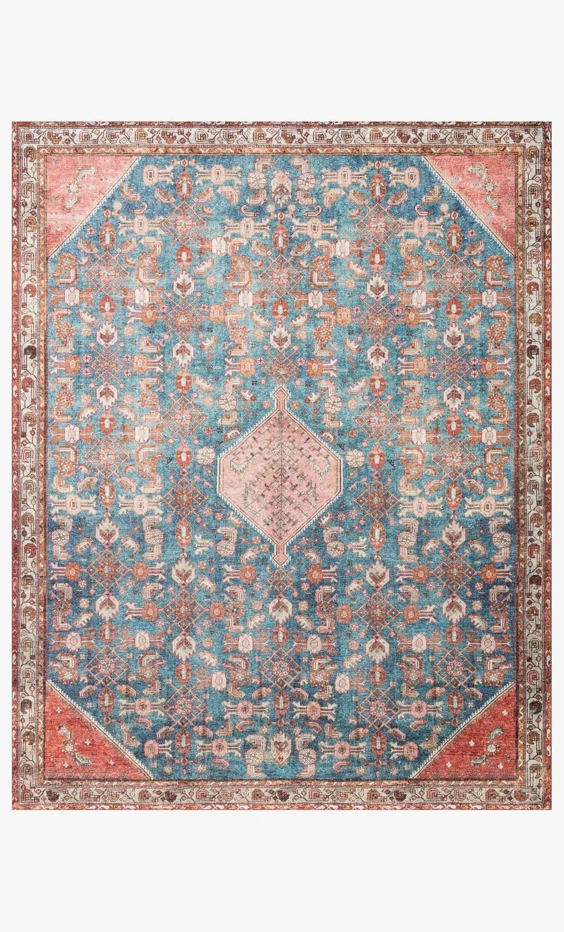 Layla Lay-10 Marine/Clay Rug