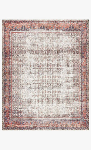 Layla Lay-12 Ivory/Brick Rug