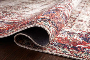 Layla Lay-12 Ivory/Brick Rug