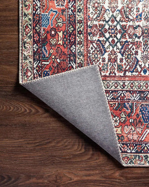 Layla Lay-12 Ivory/Brick Rug