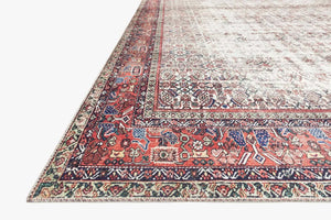 Layla Lay-12 Ivory/Brick Rug