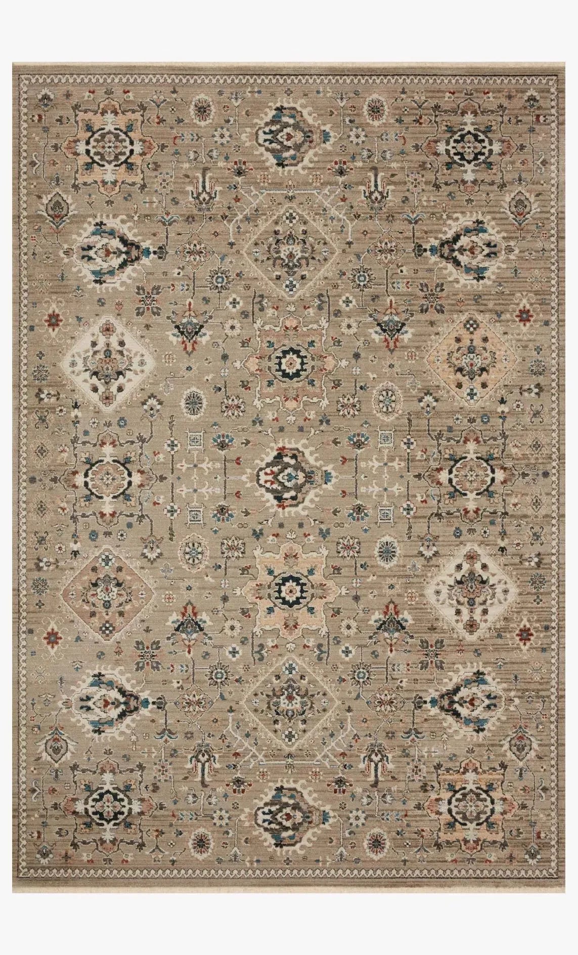 Leigh Lei-02 Dove/Multi Rug