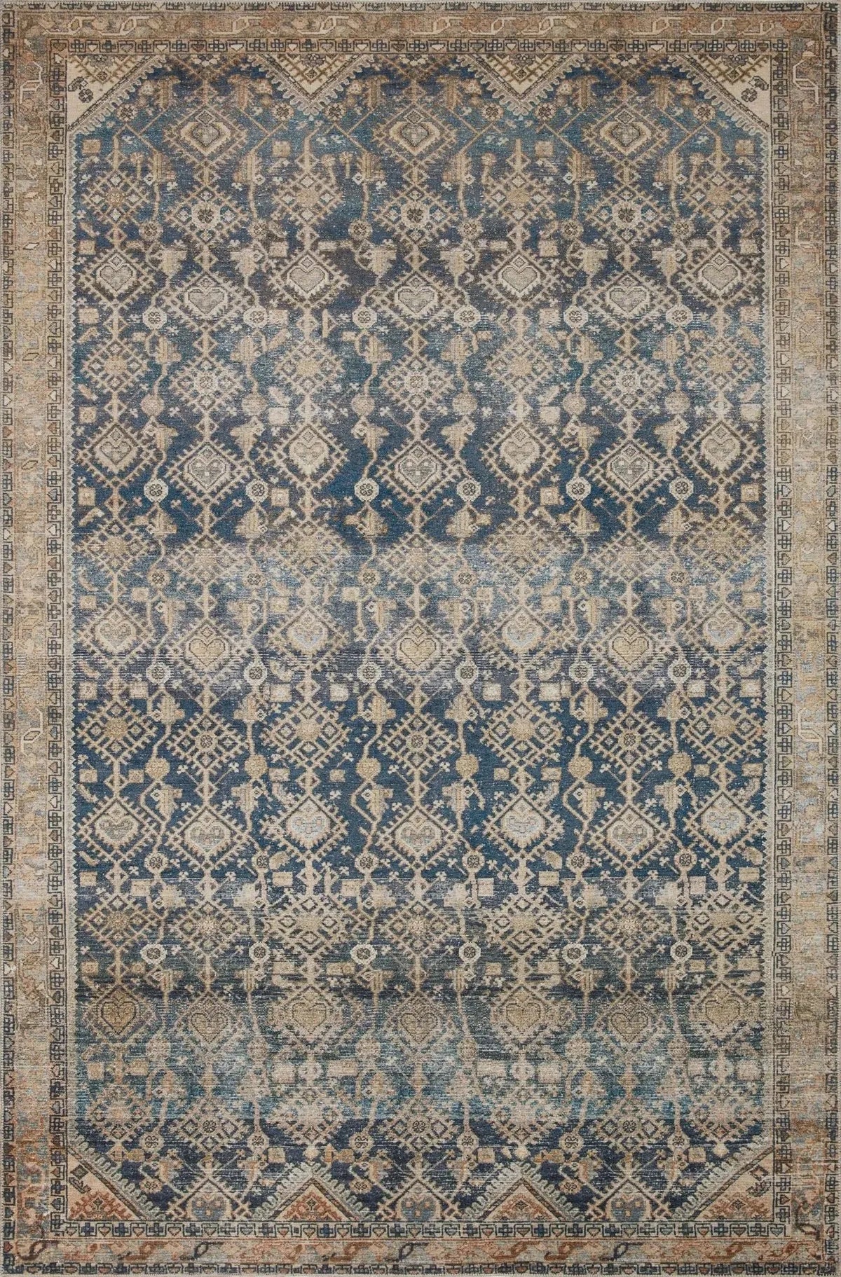 Lenna By Magnolia Home Lea-01 Indigo/Natural Rug