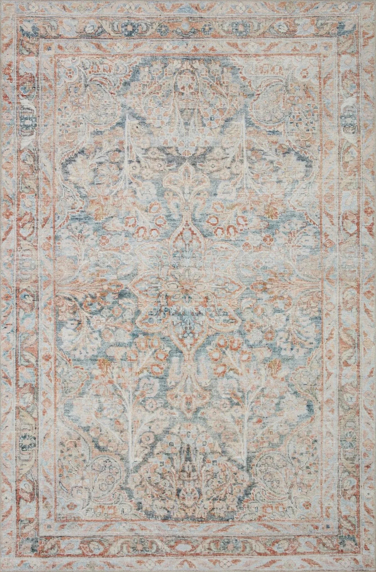 Lenna By Magnolia Home Lea-02 Ocean/Apricot Rug