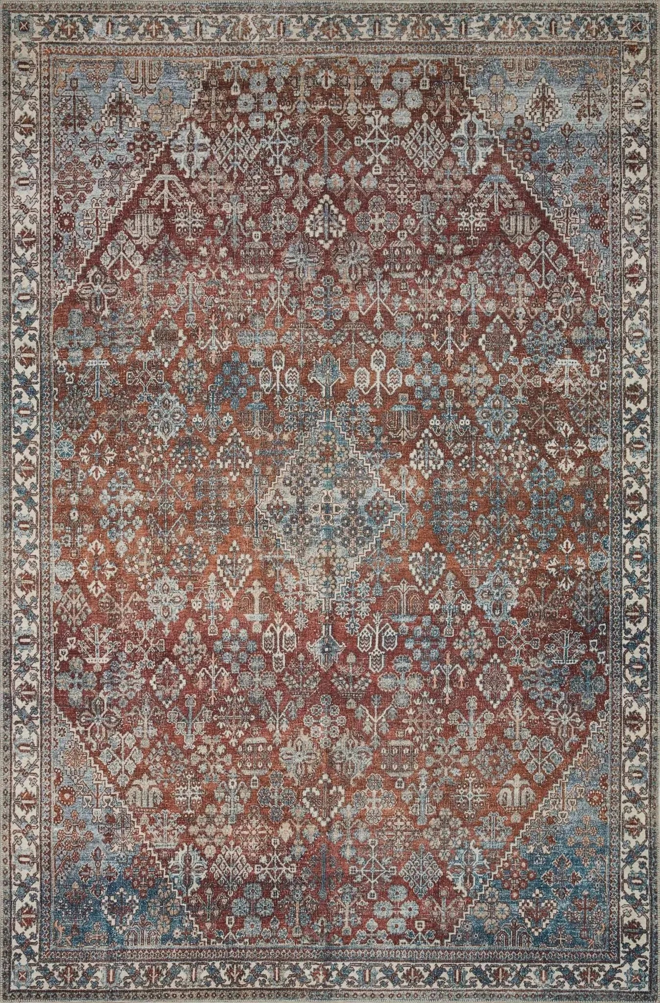 Lenna By Magnolia Home Lea-04 Brick/Sky Rug